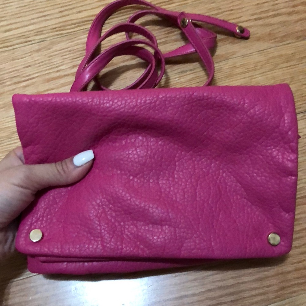 Pink Clutch / Crossbody Handbag